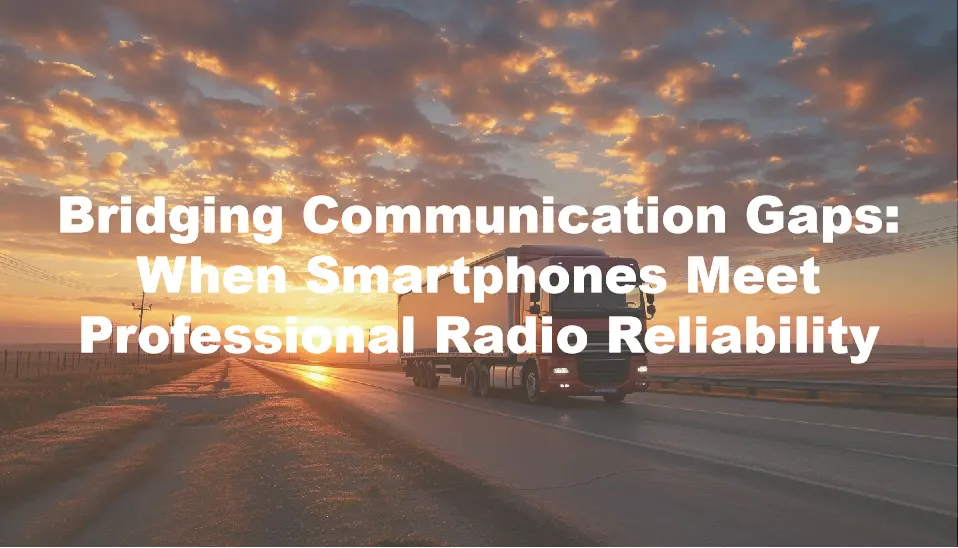 Bridging Communication Gaps: When Smartphones Meet Professional Radio Reliability