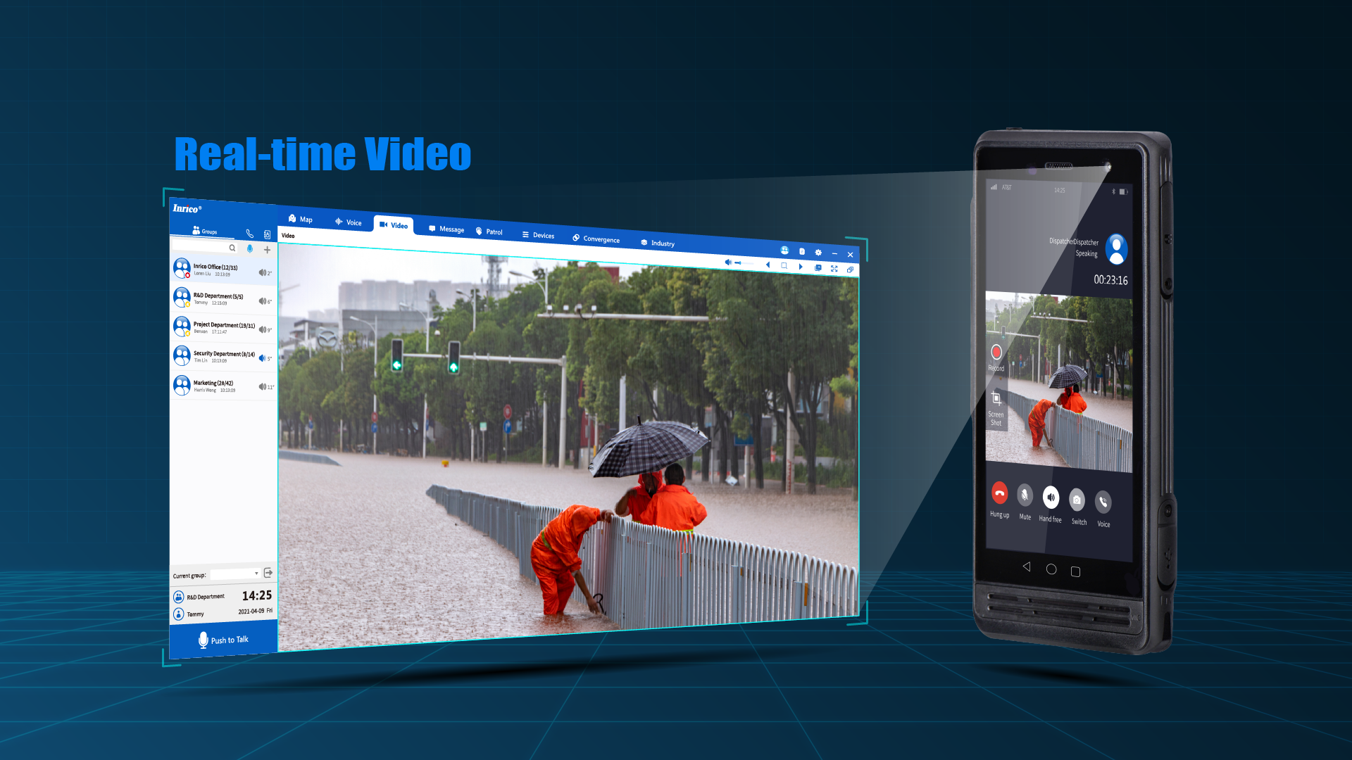 Inrico Adds Video Streaming Features to Latest Version Push-to-talk APP