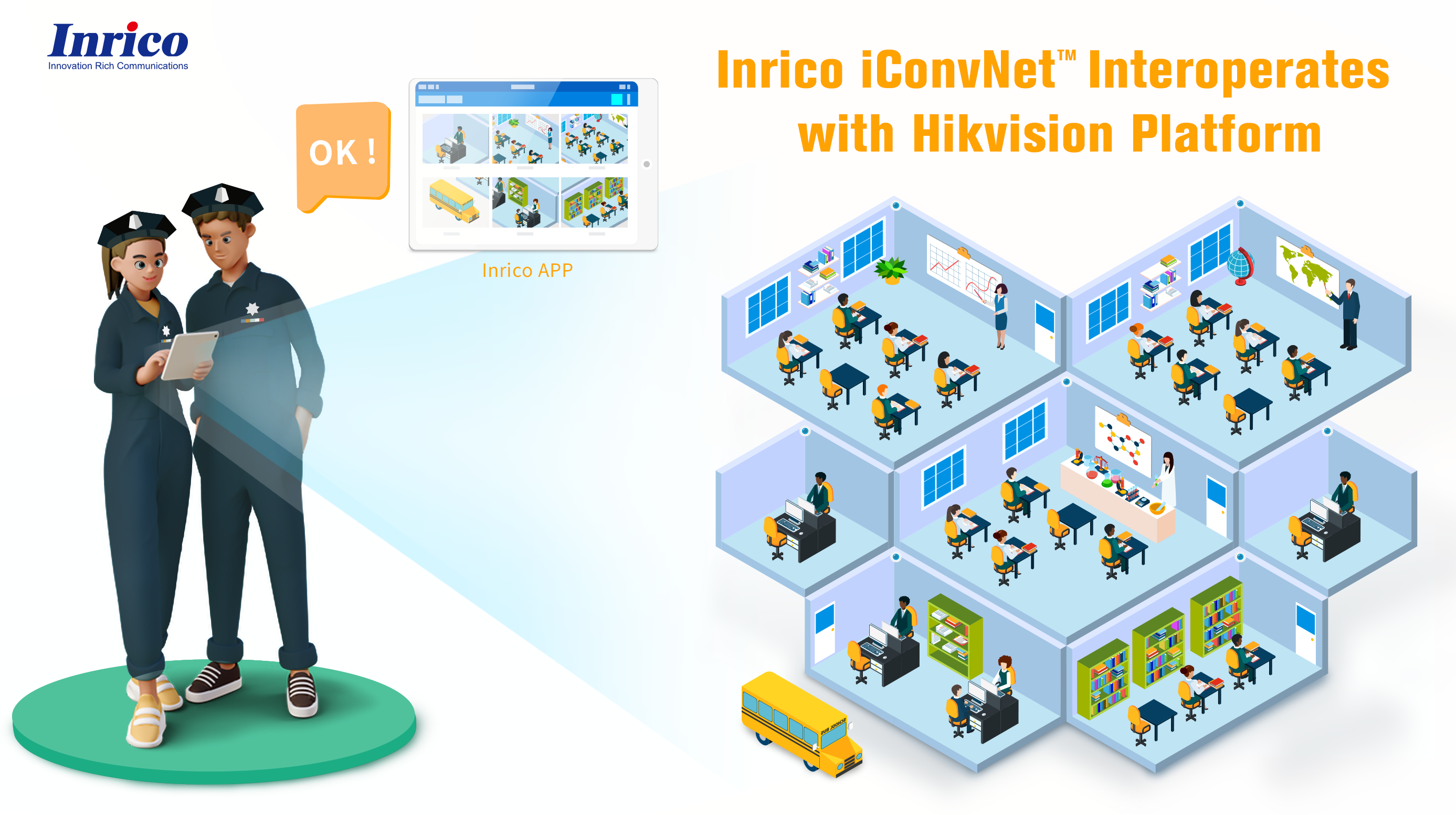 Inrico iConvNet™ Interoperates with Hikvision Platform